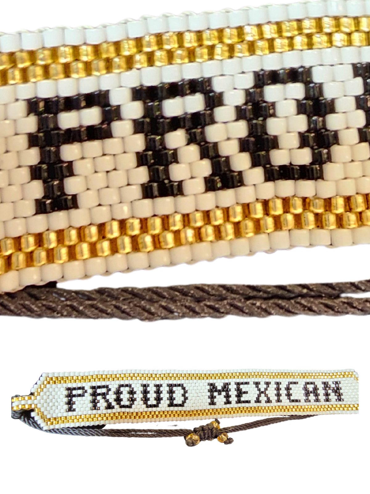 Wixarika Miyuki Beaded Bracelets – Handmade Mexican Huichol Jewelry "Corona"