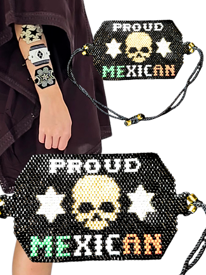 Wixarika Miyuki Beaded Bracelets – Handmade Mexican Huichol Jewelry "Corona"