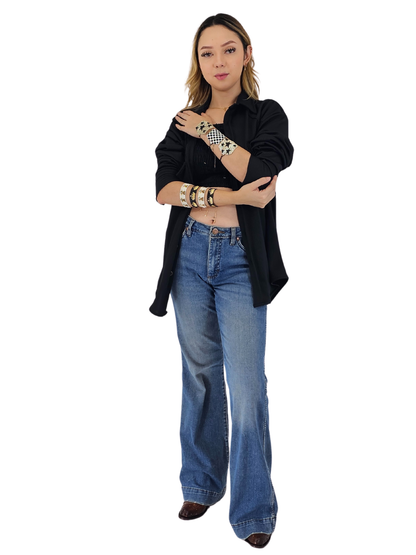 Wixarika Miyuki Beaded Bracelets – Handmade Mexican Huichol Jewelry "Corona"