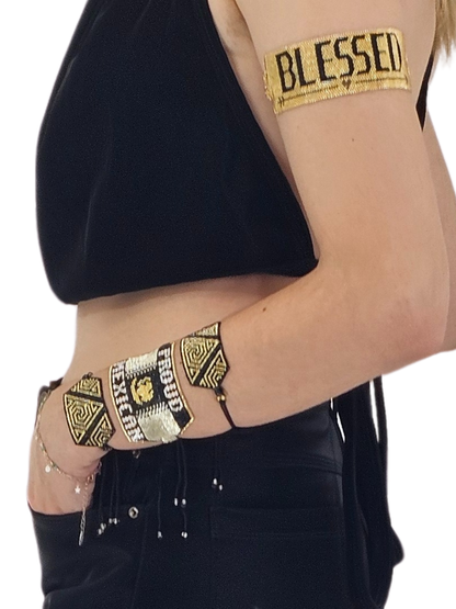 Wixarika Miyuki Beaded Bracelets – Handmade Mexican Huichol Jewelry "Corona"