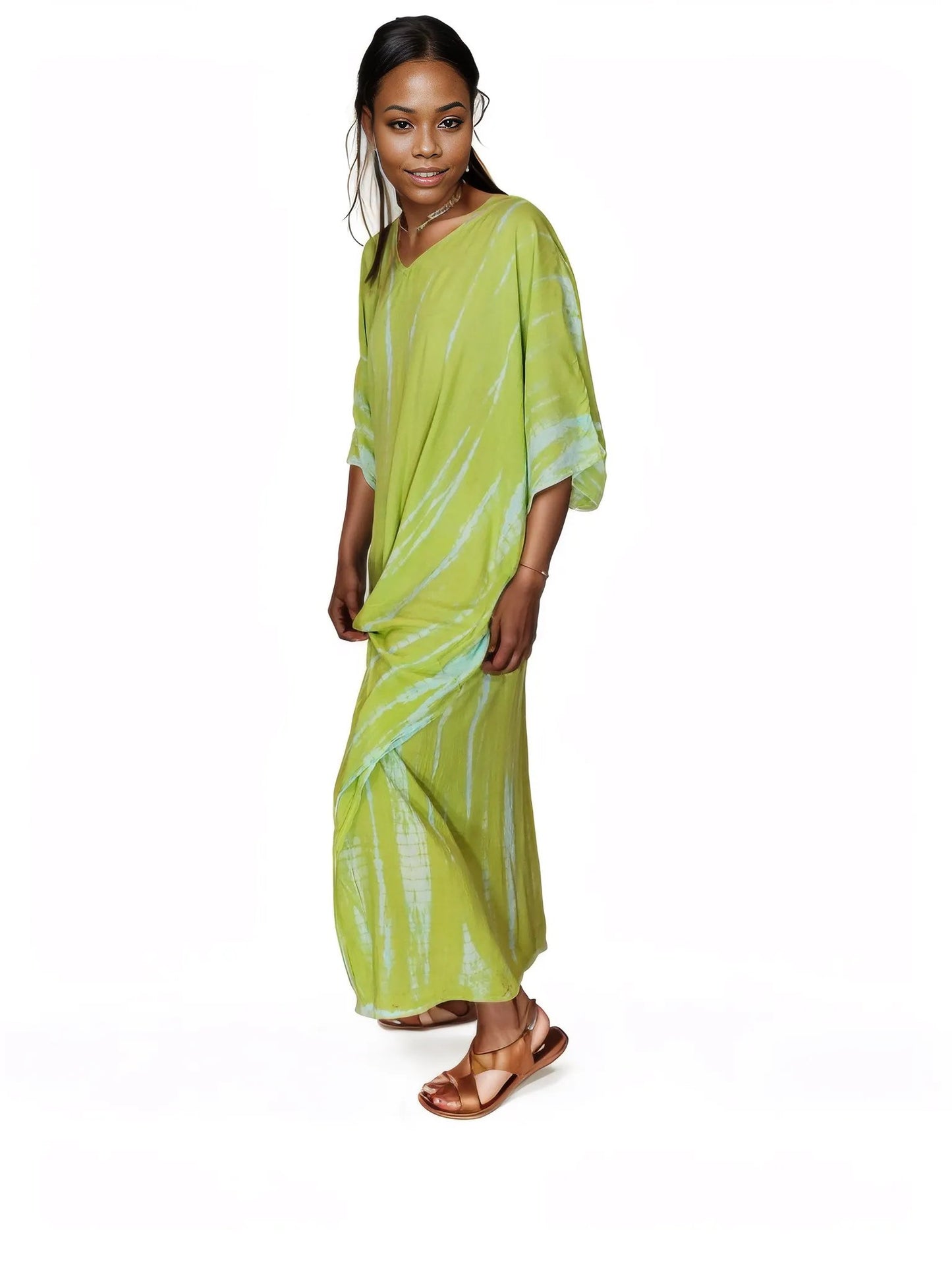 Boho Raw Lime Launch Dress