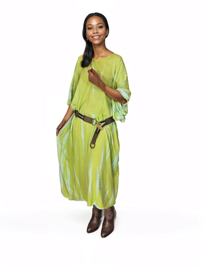 Boho Raw Lime Launch Dress