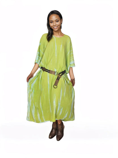 Boho Raw Lime Launch Dress