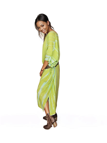 Boho Raw Lime Launch Dress