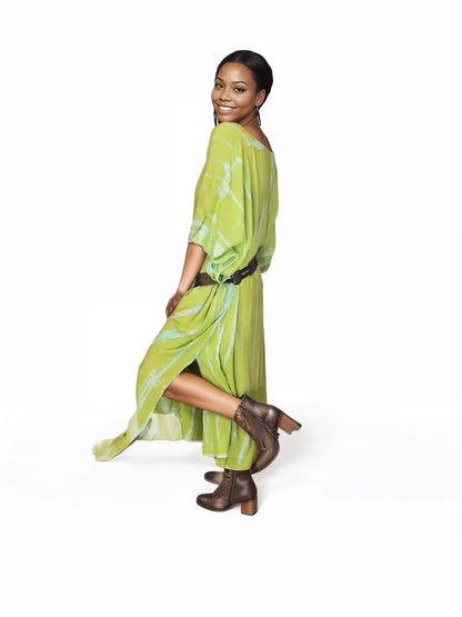 Boho Raw Lime Launch Dress