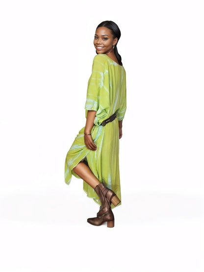 Boho Raw Lime Launch Dress