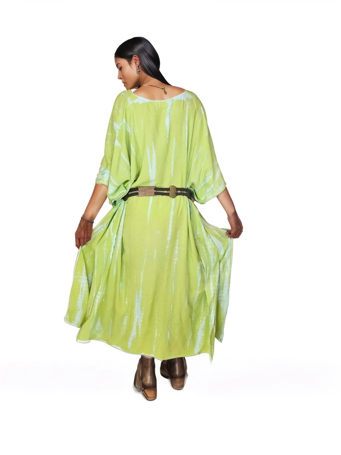 Boho Raw Lime Launch Dress