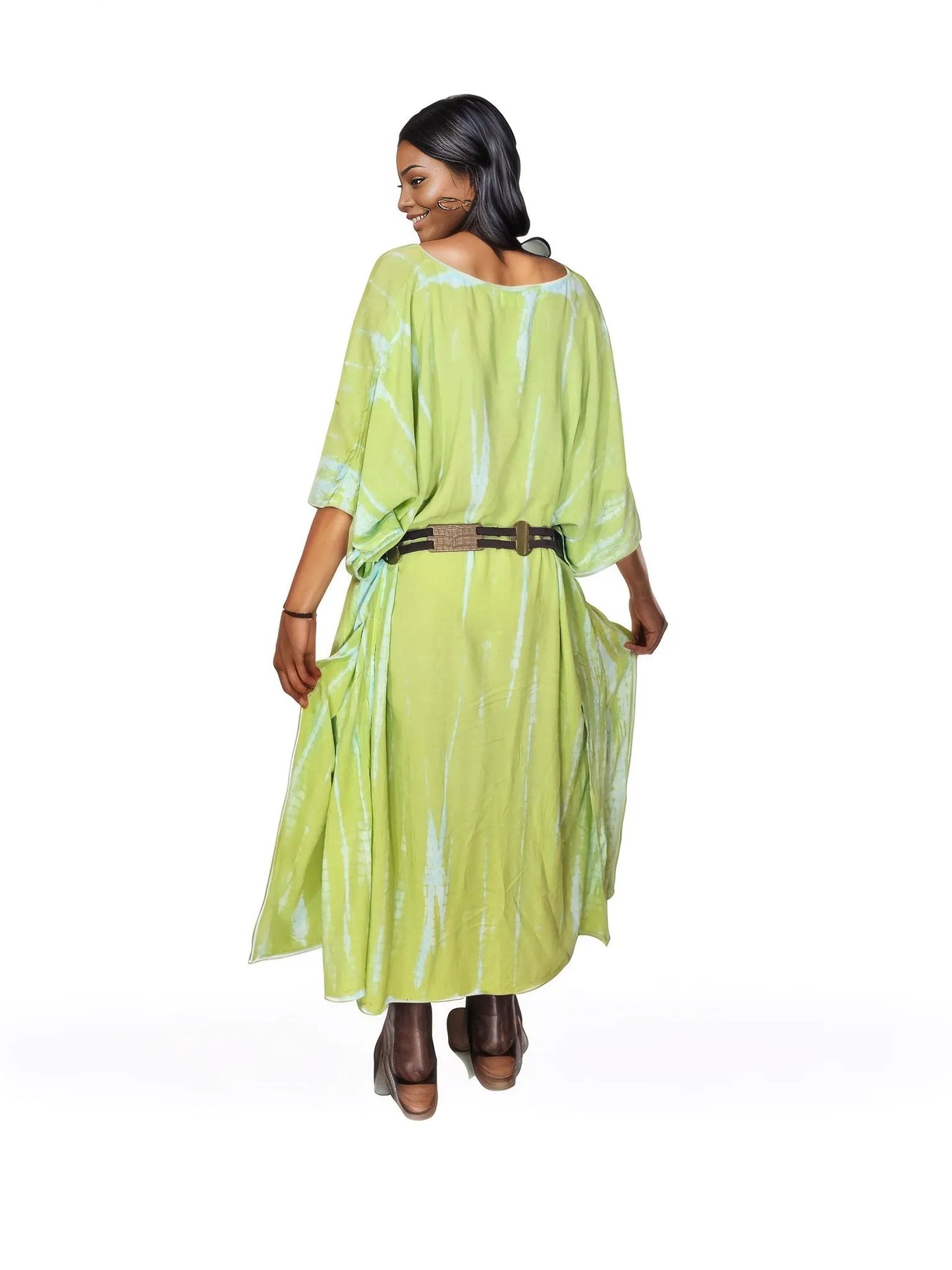 Boho Raw Lime Launch Dress