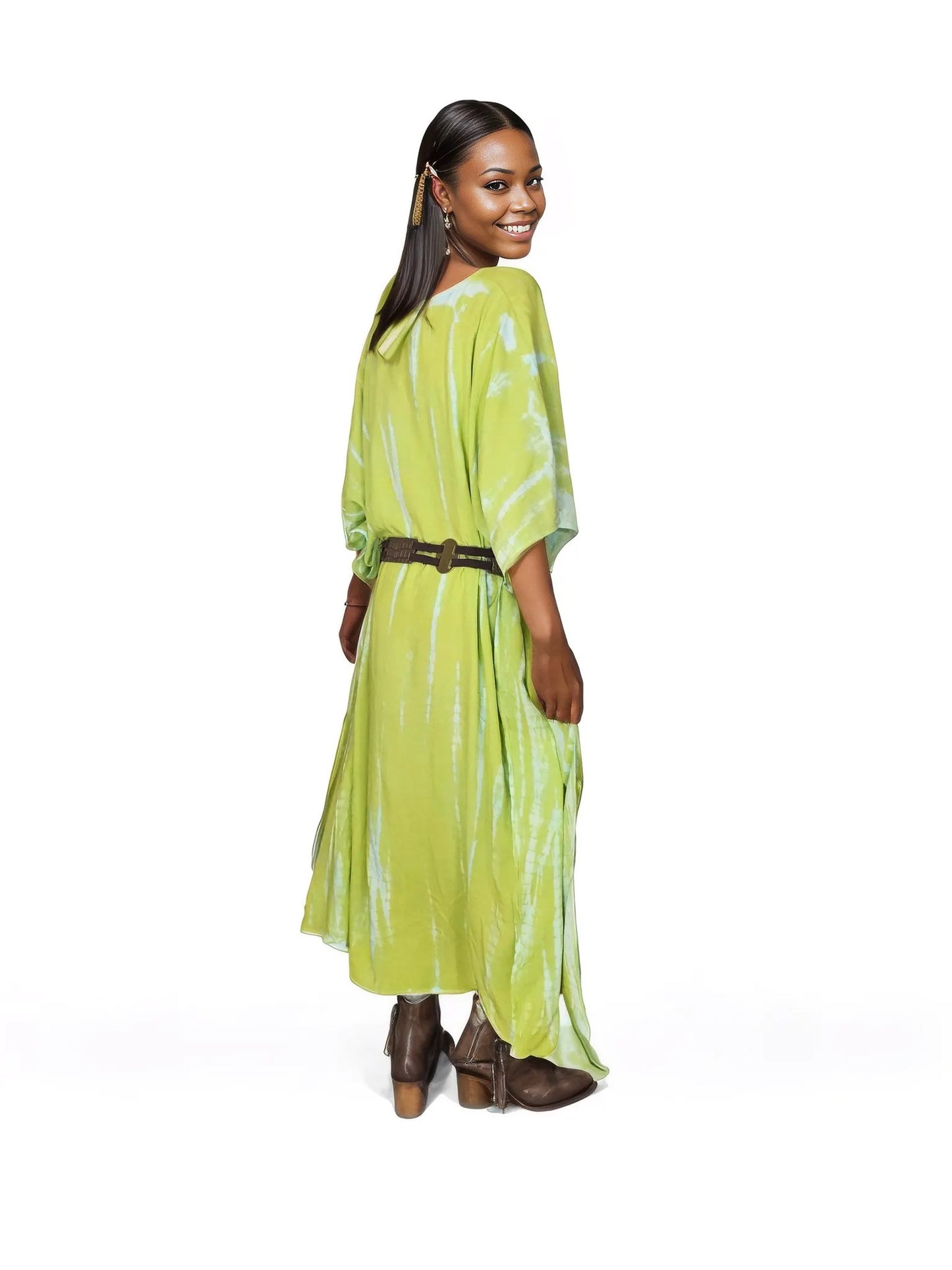 Boho Raw Lime Launch Dress