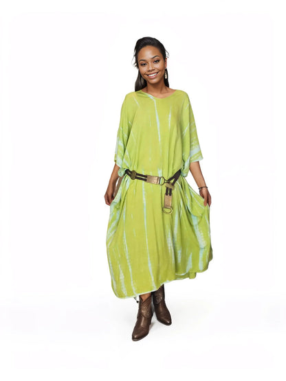 Boho Raw Lime Launch Dress