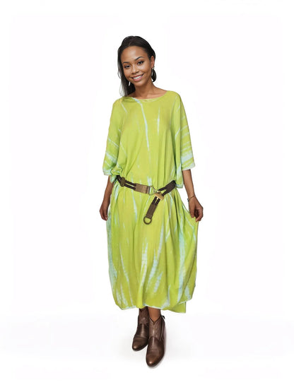 Boho Raw Lime Launch Dress