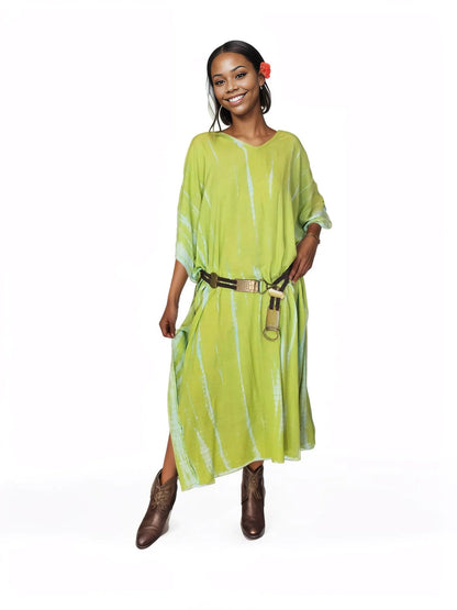 Boho Raw Lime Launch Dress