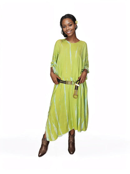 Boho Raw Lime Launch Dress