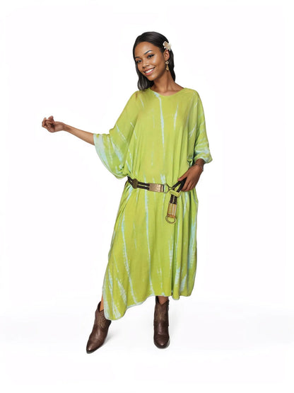 Boho Raw Lime Launch Dress