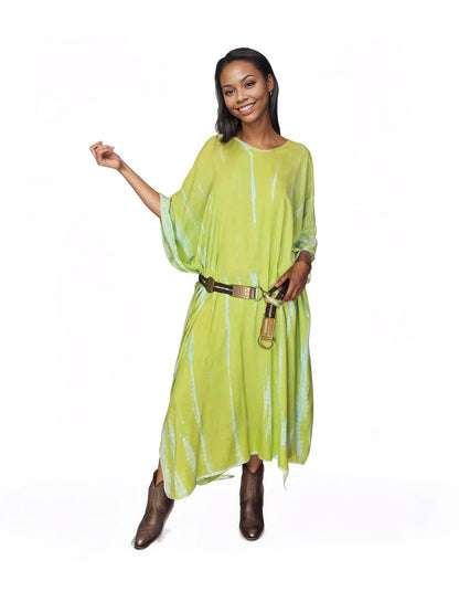 Boho Raw Lime Launch Dress