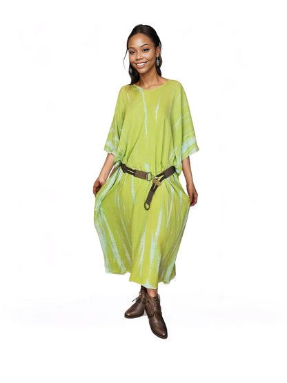 Boho Raw Lime Launch Dress