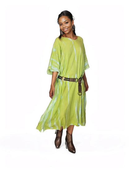 Boho Raw Lime Launch Dress