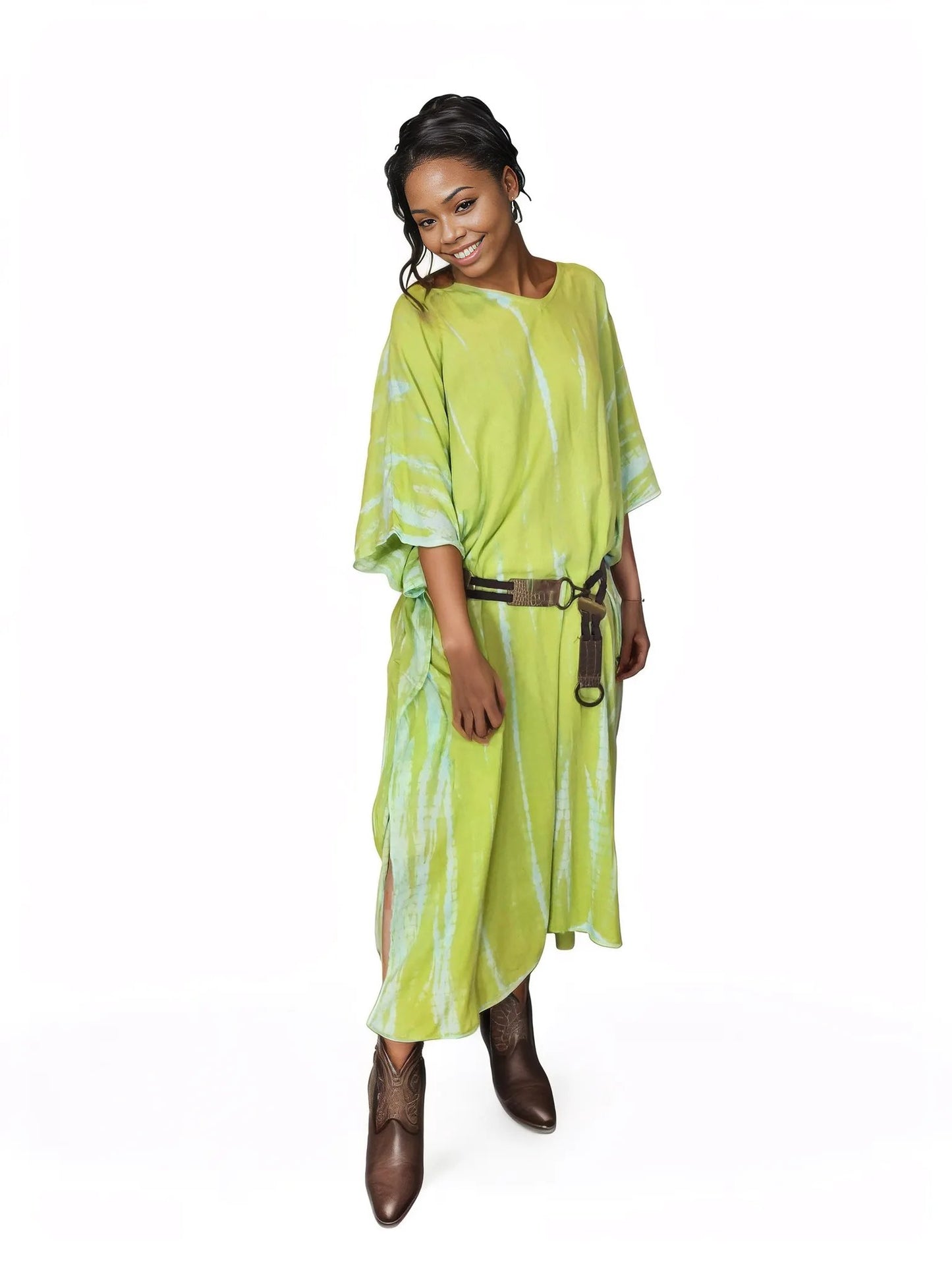 Boho Raw Lime Launch Dress