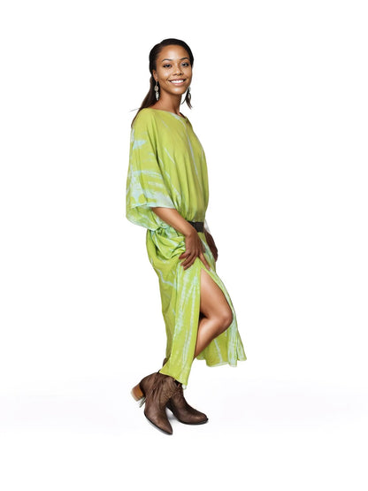 Boho Raw Lime Launch Dress