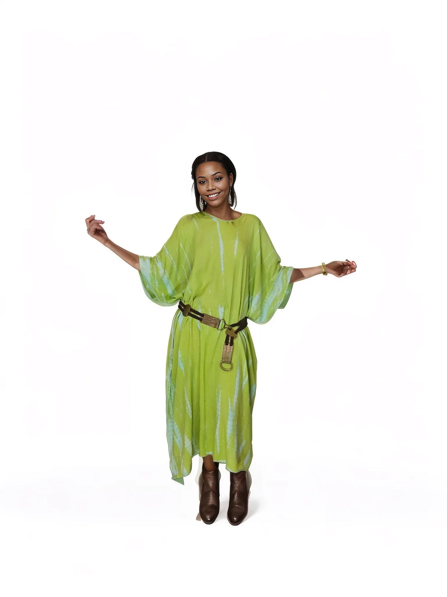 Boho Raw Lime Launch Dress