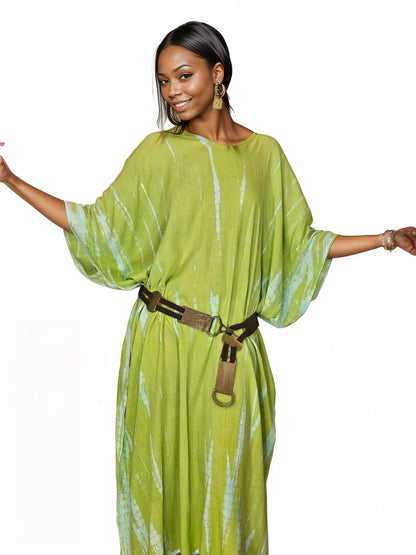 Boho Raw Lime Launch Dress