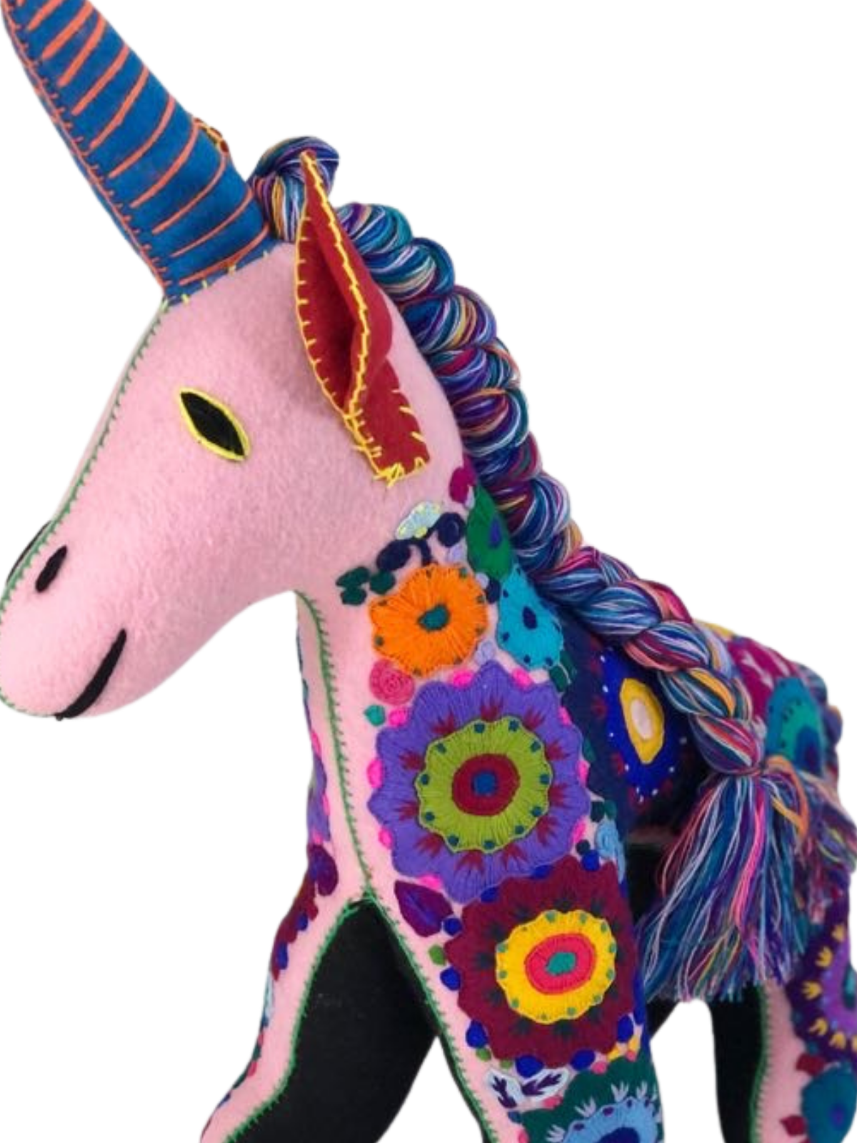 Otomi Hand Embroidered "Zorrillo" - Tenku Designs