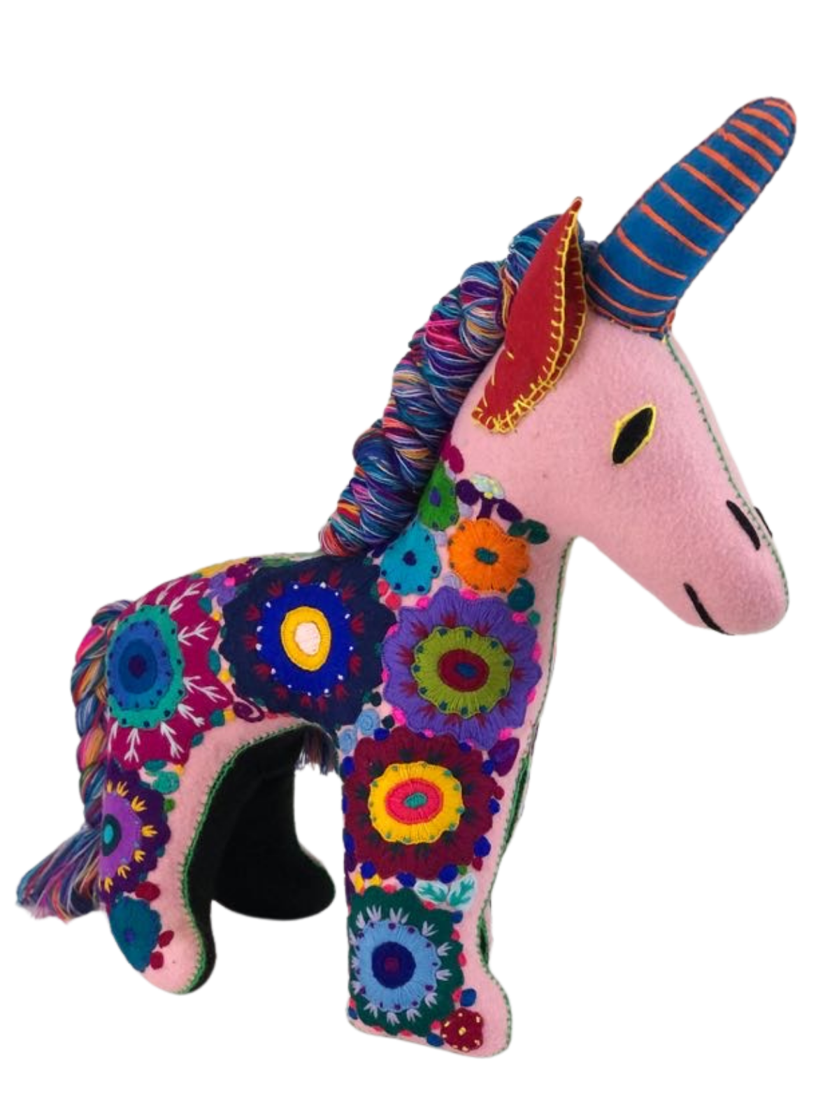 Otomi Hand Embroidered "Zorrillo" - Tenku Designs