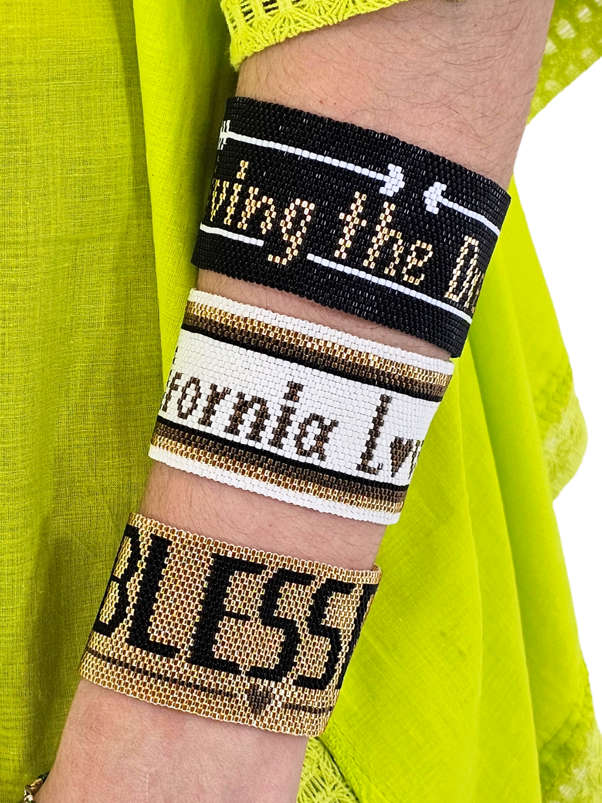 Wixarika Miyuki Beaded Bracelets – Handmade Mexican Huichol Jewelry "Corona"