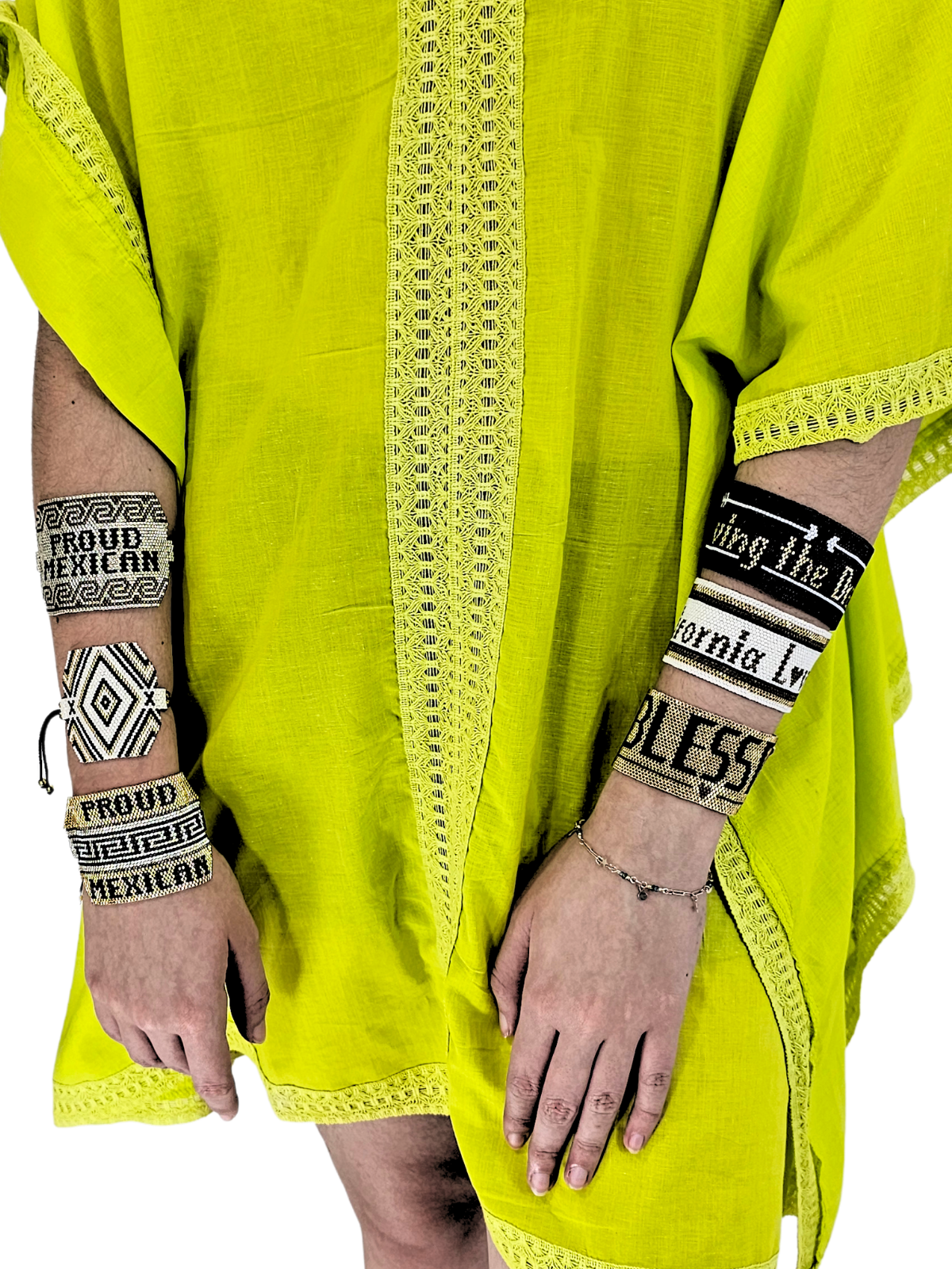 Wixarika Miyuki Beaded Bracelets – Handmade Mexican Huichol Jewelry "Corona"