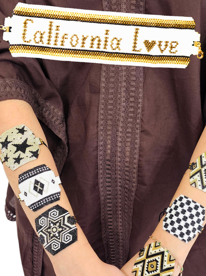 Wixarika Miyuki Beaded Bracelets – Handmade Mexican Huichol Jewelry "Corona"