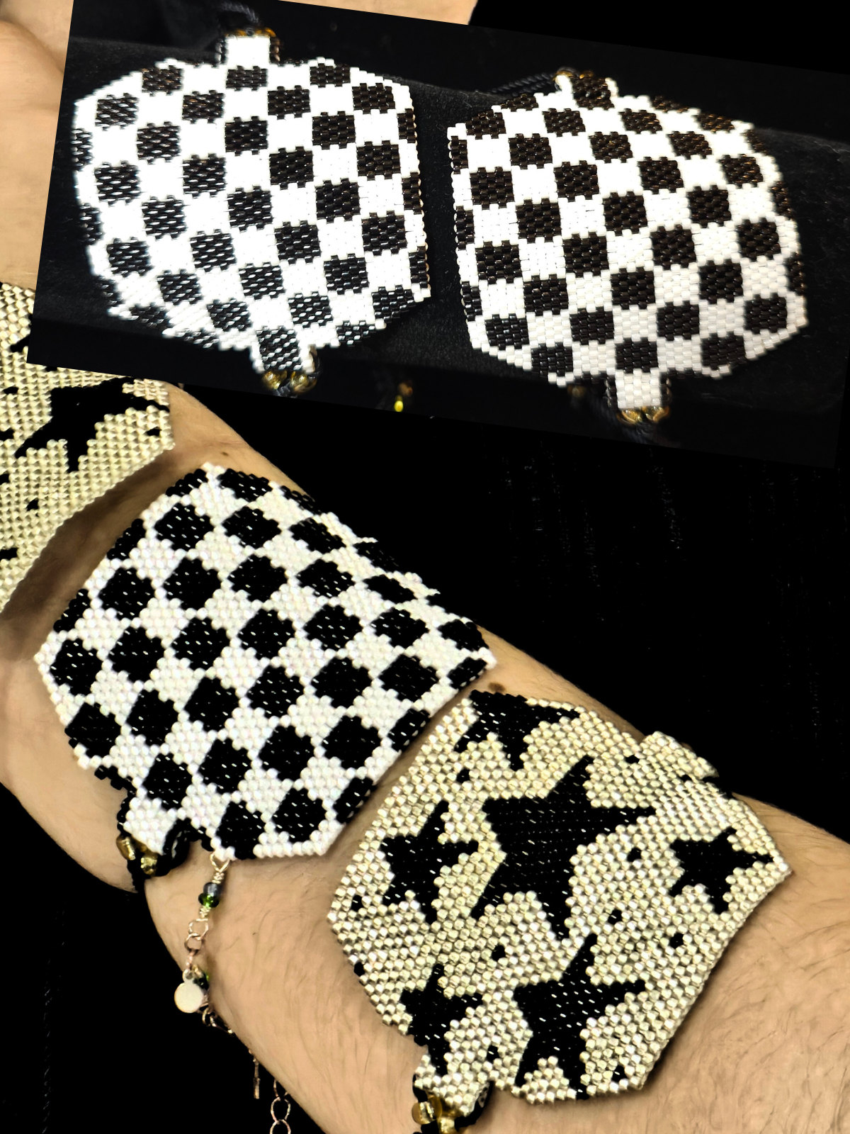 Wixarika Miyuki Beaded Bracelets – Handmade Mexican Huichol Jewelry "Corona"