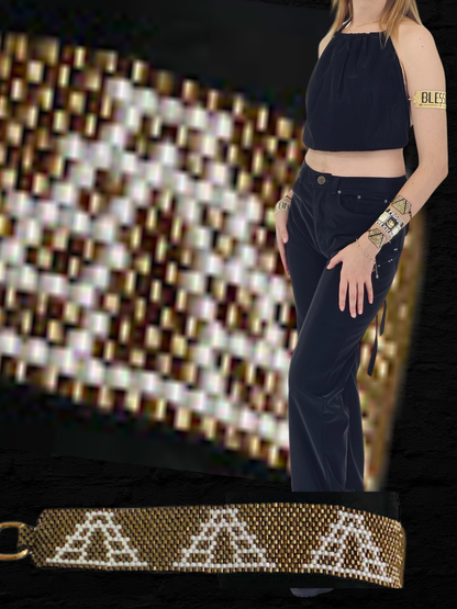 Wixarika Miyuki Beaded Bracelets – Handmade Mexican Huichol Jewelry "Corona"