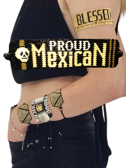 Wixarika Miyuki Beaded Bracelets – Handmade Mexican Huichol Jewelry "Corona"