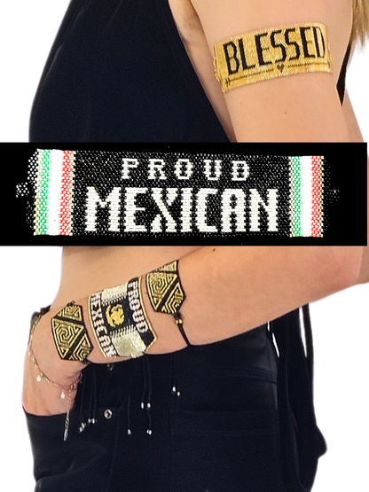 Wixarika Miyuki Beaded Bracelets – Handmade Mexican Huichol Jewelry "Corona"