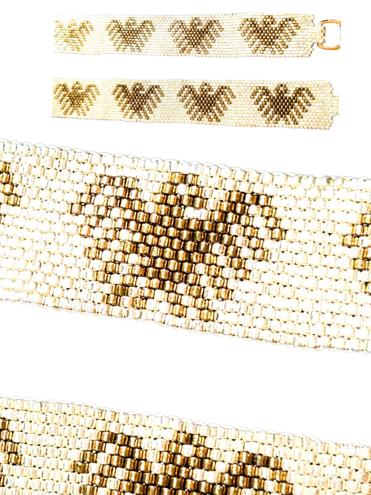 Wixarika Miyuki Beaded Bracelets – Handmade Mexican Huichol Jewelry "Corona"