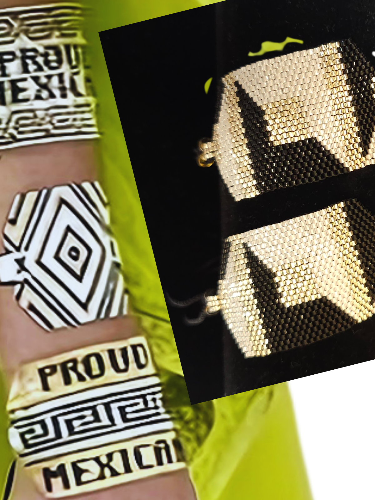 Wixarika Miyuki Beaded Bracelets – Handmade Mexican Huichol Jewelry "Corona"