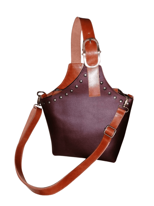 Assymetric Bag Russet - Tenku Designs