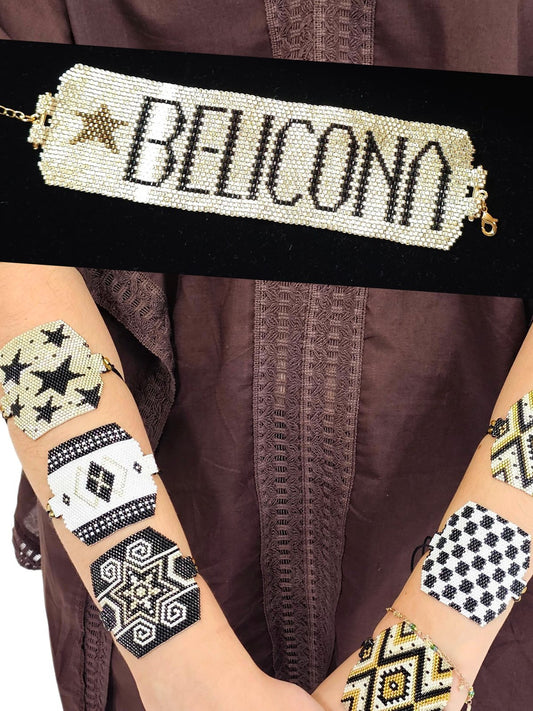 Authentic Wixarika Miyuki Bracelet "Belicona" - Tenku Designs