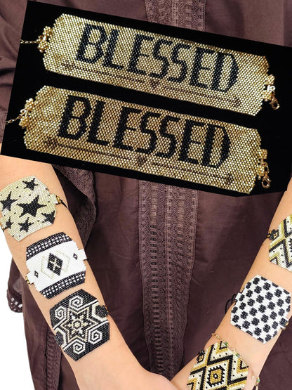 Authentic Wixarika Miyuki Bracelet "Blessed" - Tenku Designs