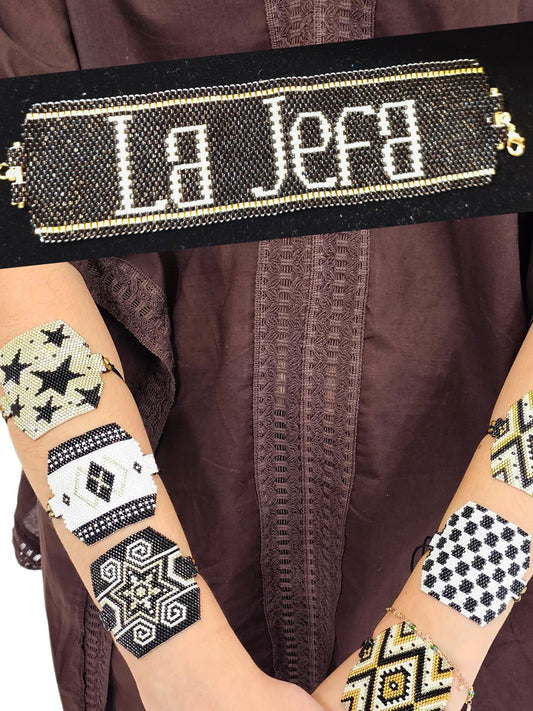 Authentic Wixarika Miyuki Bracelet "La Jefa" - Tenku Designs