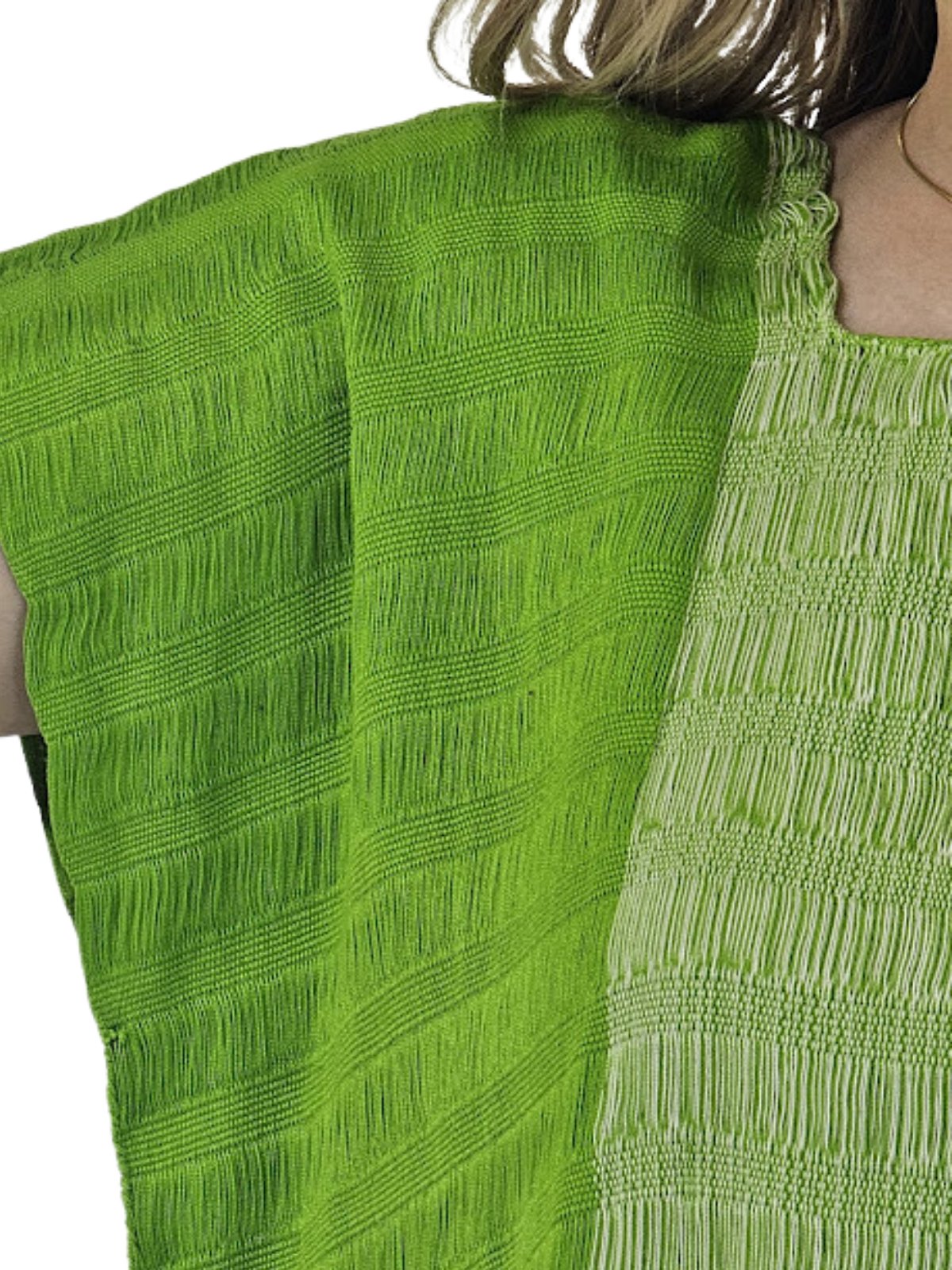 BackStrap Loom Top Lime Green - Tenku Designs