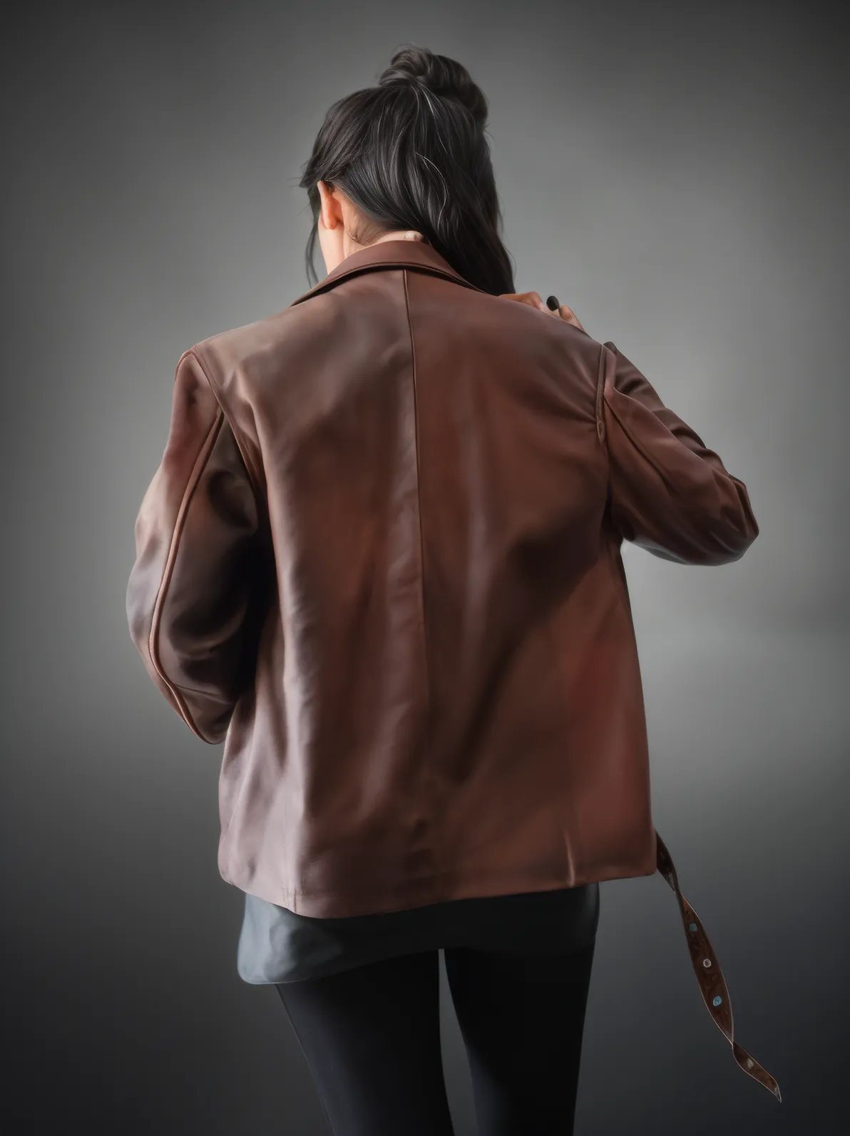 Biker Leather Jacket Cherry * - Tenku Designs