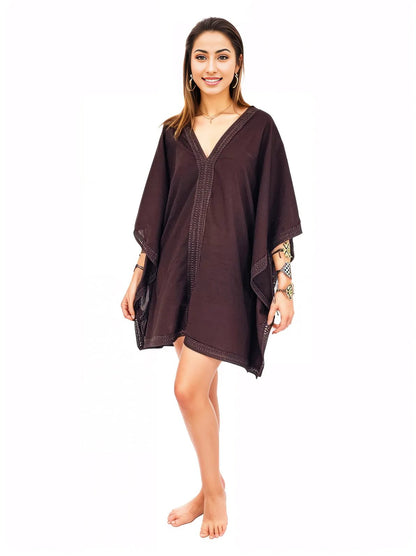 BOHO Cotton Dress Black * - Tenku Designs