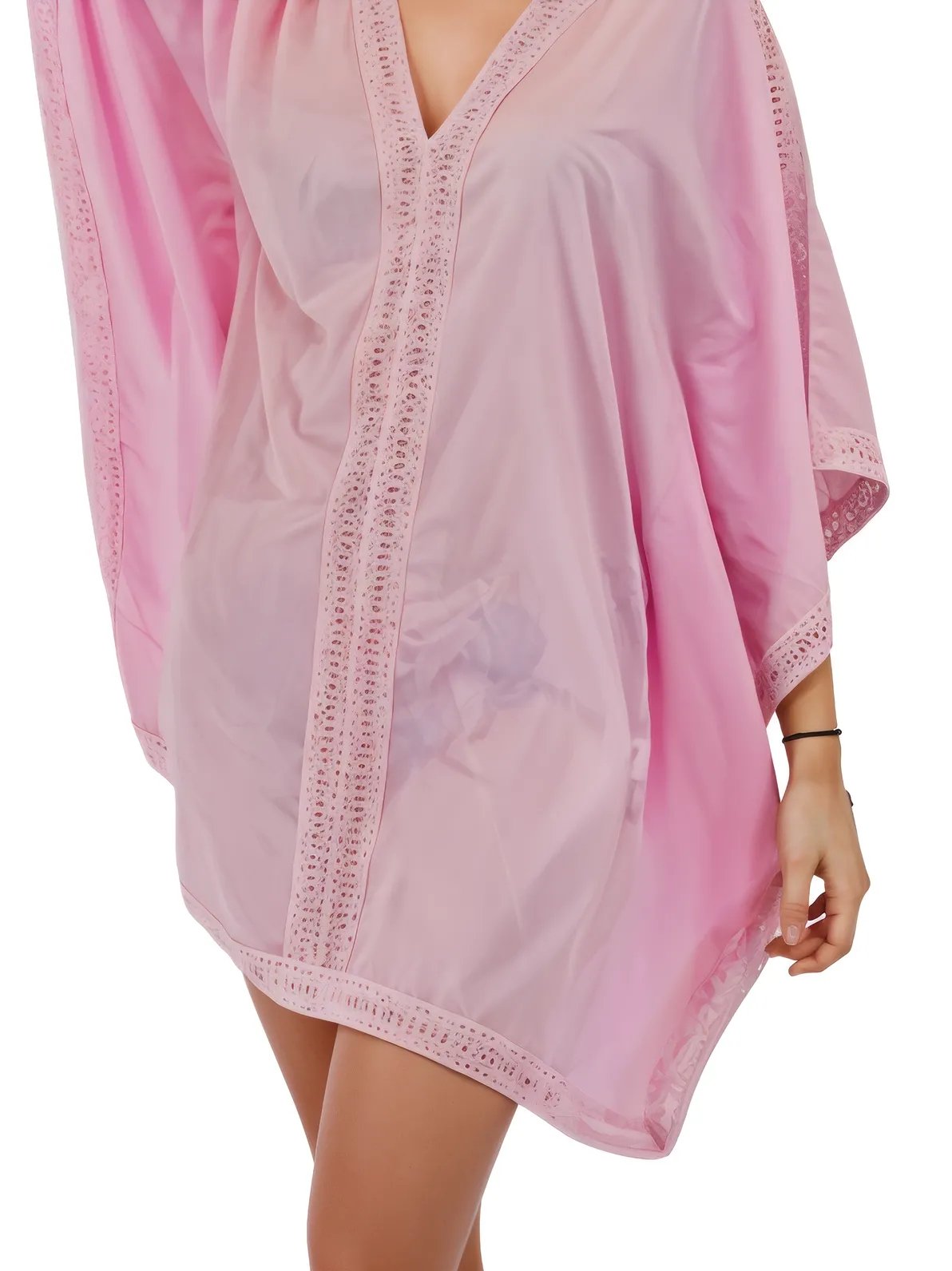 BOHO Cotton Light Pink Dress * - Tenku Designs