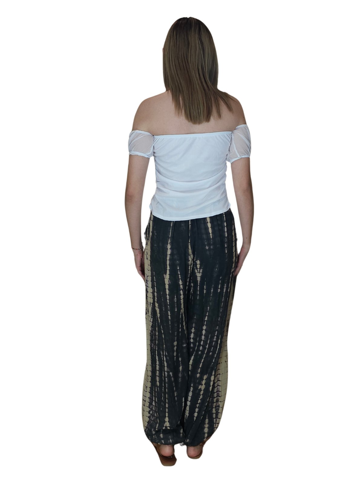 BOHO Cropped Top Mesh White - Tenku Designs