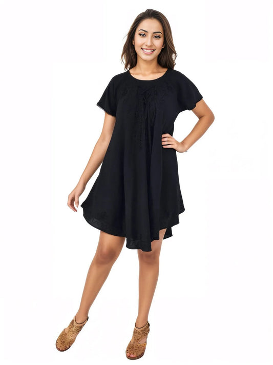 Boho Launch Dress Black * - Tenku Designs