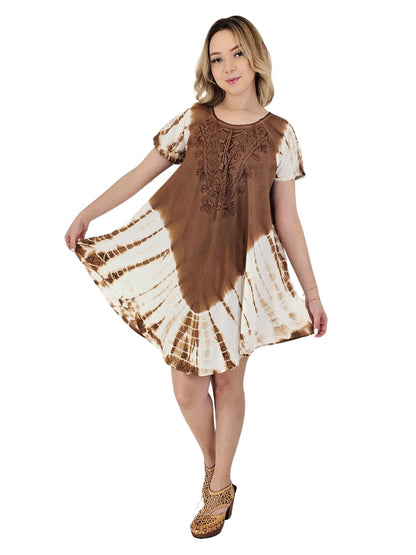 Boho Launch Dress Brown * - Tenku Designs