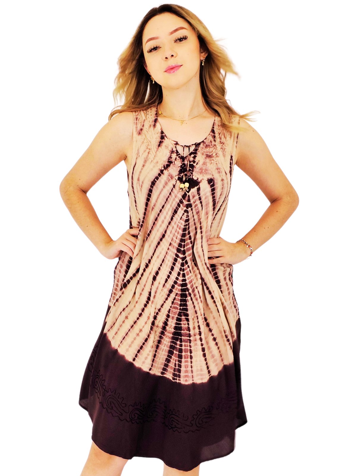 Boho Launch Dress Brown * - Tenku Designs