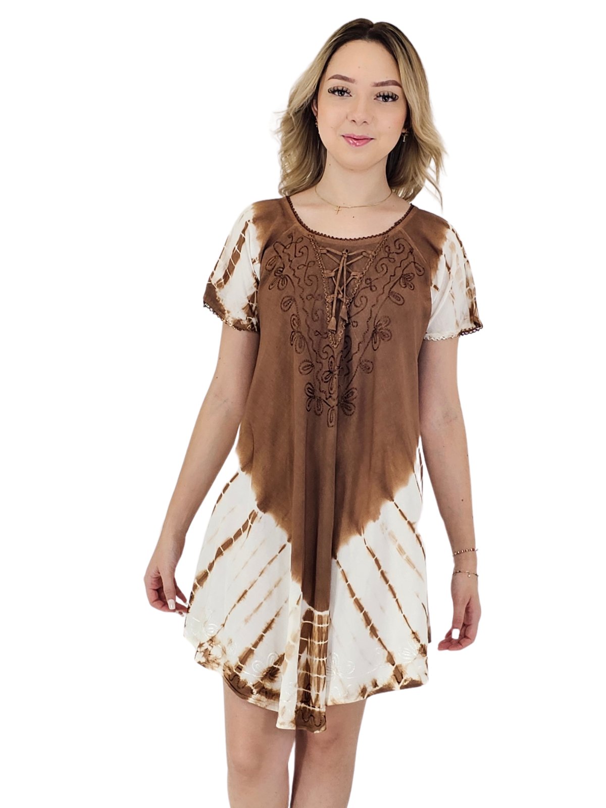 Boho Launch Dress Brown * - Tenku Designs