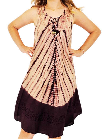 Boho Launch Dress Brown * - Tenku Designs